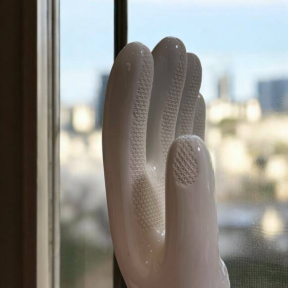 Vtg. Porcelain Latex Glove Mold General Porcelain 1982 Urban Industrial Decor - Picture 14 of 16